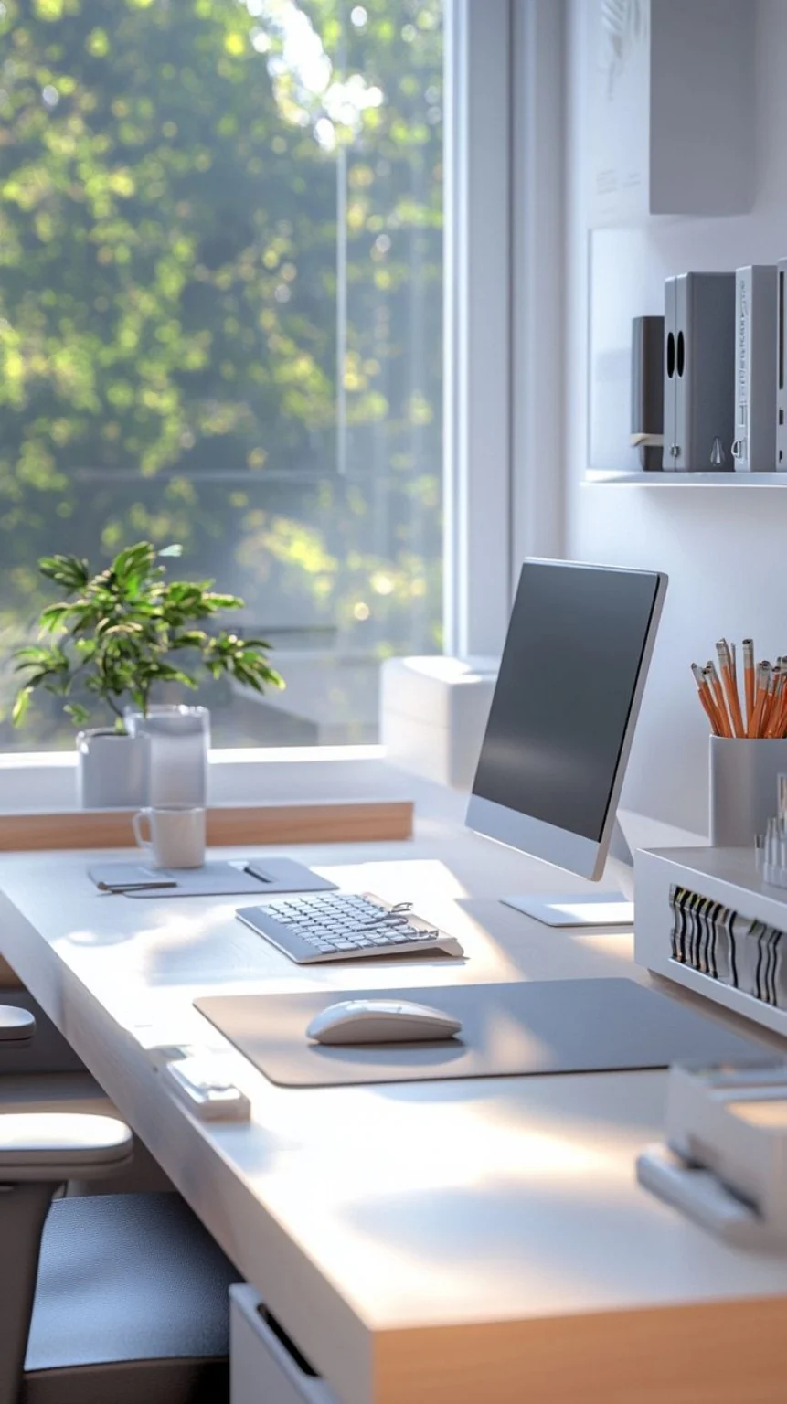 Dark, elegant NeoJuris Tech Solicitors virtual office interior